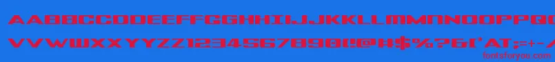 Tigershark Font – Red Fonts on Blue Background