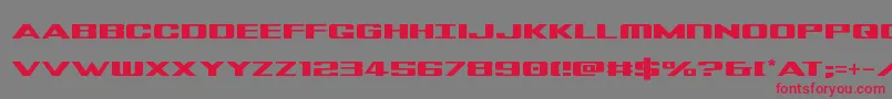 Tigershark-Schriftart – Rote Schriften auf grauem Hintergrund