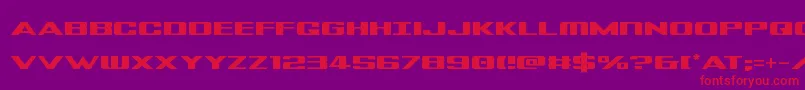 Tigershark Font – Red Fonts on Purple Background