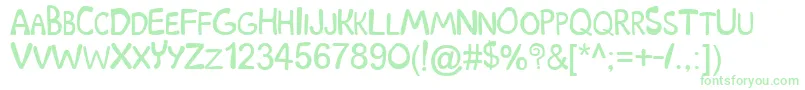 Scoobydoo Font – Green Fonts on White Background