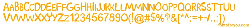Scoobydoo Font – Orange Fonts on White Background
