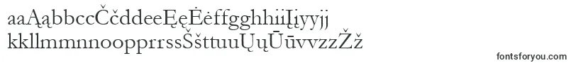 Czcionka Garamond – litewskie czcionki