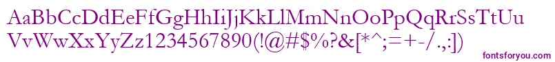 Garamond Font – Purple Fonts