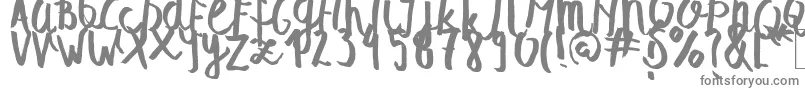 Шрифт SummerSoulScript – серые шрифты на белом фоне