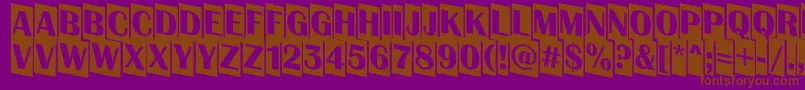 More about AAlbionictitulcmdn Font AAlbionictitulcmdn Font – Brown Fonts on Purple Background