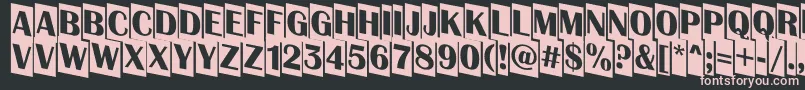 AAlbionictitulcmdn Font – Pink Fonts on Black Background