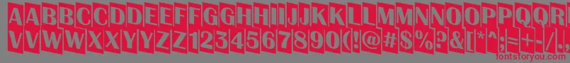 AAlbionictitulcmdn Font – Red Fonts on Gray Background