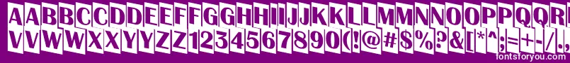 AAlbionictitulcmdn Font – White Fonts on Purple Background