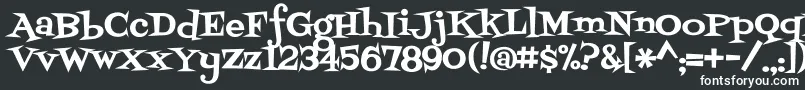 フォントFontdinerswanky – 白い文字