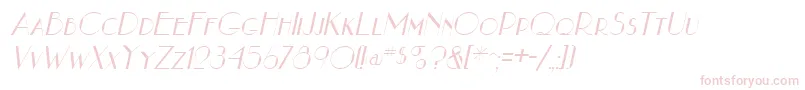 NouveauastaItalic-fontti – vaaleanpunaiset fontit