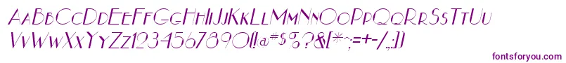 Шрифт NouveauastaItalic – фиолетовые шрифты
