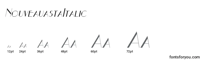 Размеры шрифта NouveauastaItalic