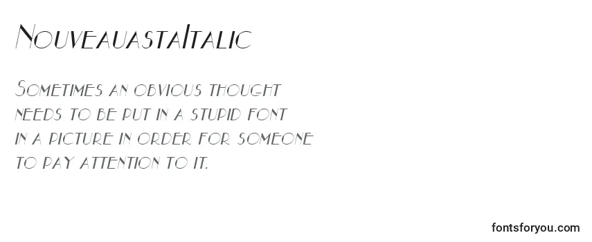 Шрифт NouveauastaItalic