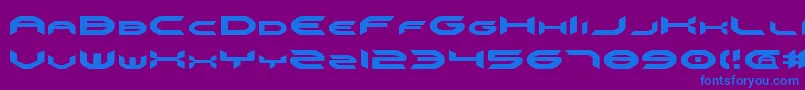 fuente Omniv2 – Fuentes Azules Sobre Fondo Morado