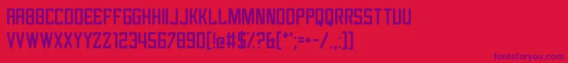 Revengeance Font – Purple Fonts on Red Background