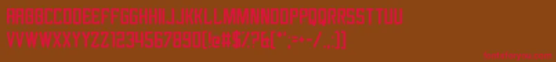 Revengeance Font – Red Fonts on Brown Background