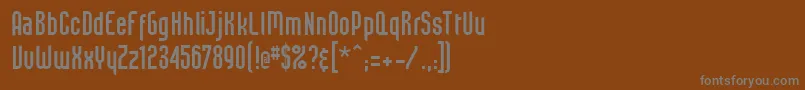 Шрифт BeastVsSpreadtall – серые шрифты на коричневом фоне