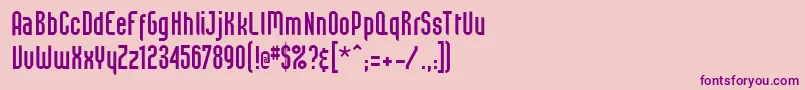 BeastVsSpreadtall Font – Purple Fonts on Pink Background