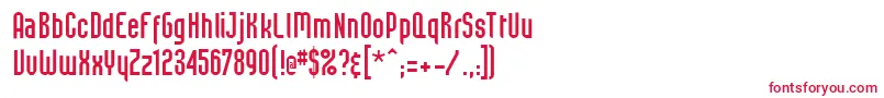 BeastVsSpreadtall Font – Red Fonts on White Background