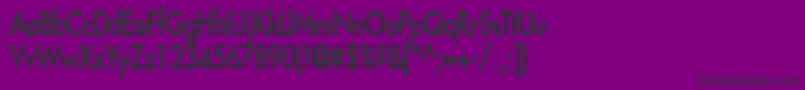 FusiCondensedBold Font – Black Fonts on Purple Background