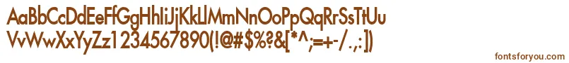 Шрифт FusiCondensedBold – коричневые шрифты на белом фоне