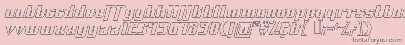 fuente FontovisionIvOutline – Fuentes Grises Sobre Fondo Rosa