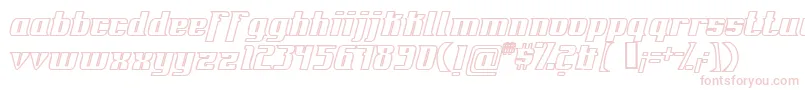 FontovisionIvOutline Font – Pink Fonts on White Background