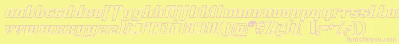 fuente FontovisionIvOutline – Fuentes Rosadas Sobre Fondo Amarillo