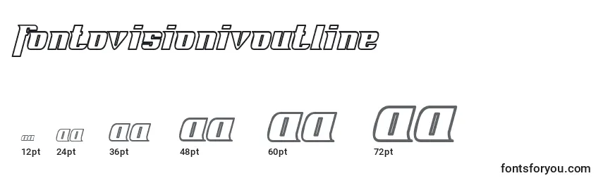 FontovisionIvOutline Font Sizes