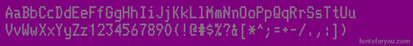 TelidonHv Font – Gray Fonts on Purple Background