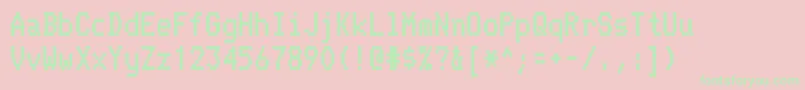 TelidonHv Font – Green Fonts on Pink Background