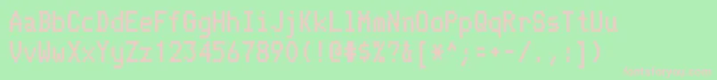 TelidonHv Font – Pink Fonts on Green Background