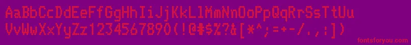 TelidonHv Font – Red Fonts on Purple Background