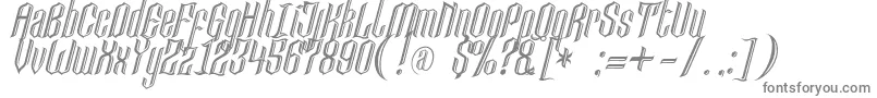 Шрифт Lancastercastle – серые шрифты на белом фоне