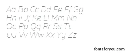 AminoThinItalic-fontti