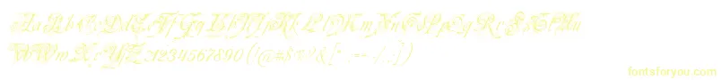 Fonte Neuezierschrift – fontes amarelas