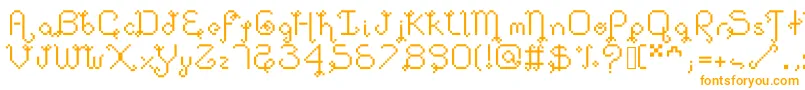 Dollpixellowzz-fontti – oranssit fontit