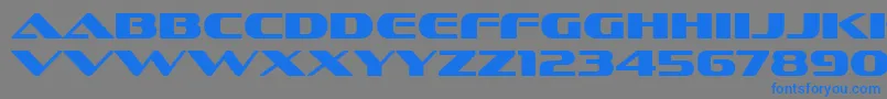 Шрифт SofachromeRg – синие шрифты на сером фоне