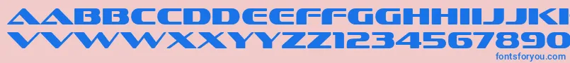 fuente SofachromeRg – Fuentes Azules Sobre Fondo Rosa