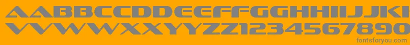 SofachromeRg Font – Gray Fonts on Orange Background
