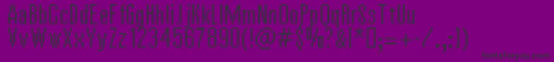 Vierzehn Font – Black Fonts on Purple Background