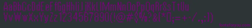 Vierzehn Font – Purple Fonts on Black Background