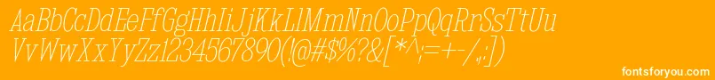 KingsbridgeCdUlIt Font – White Fonts on Orange Background