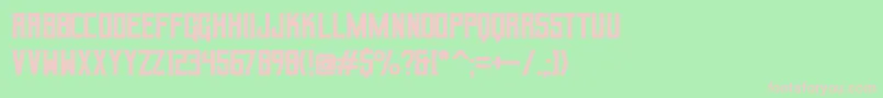 Geizer Font – Pink Fonts on Green Background