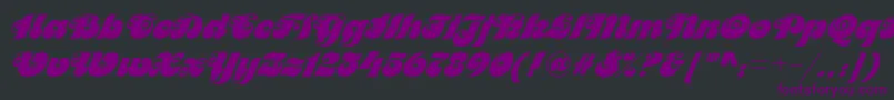 Motterfemd Font – Purple Fonts on Black Background