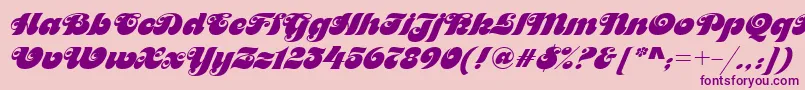 Motterfemd Font – Purple Fonts on Pink Background