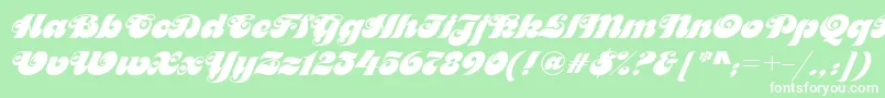 Motterfemd Font – White Fonts on Green Background