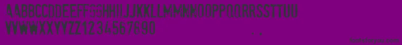 Spetetrial Font – Black Fonts on Purple Background