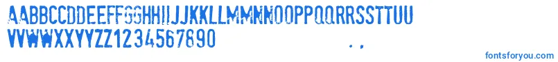 Spetetrial Font – Blue Fonts on White Background