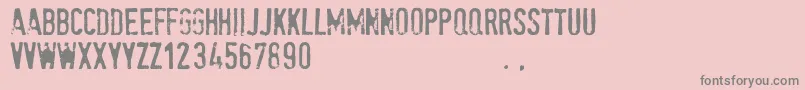 Spetetrial Font – Gray Fonts on Pink Background